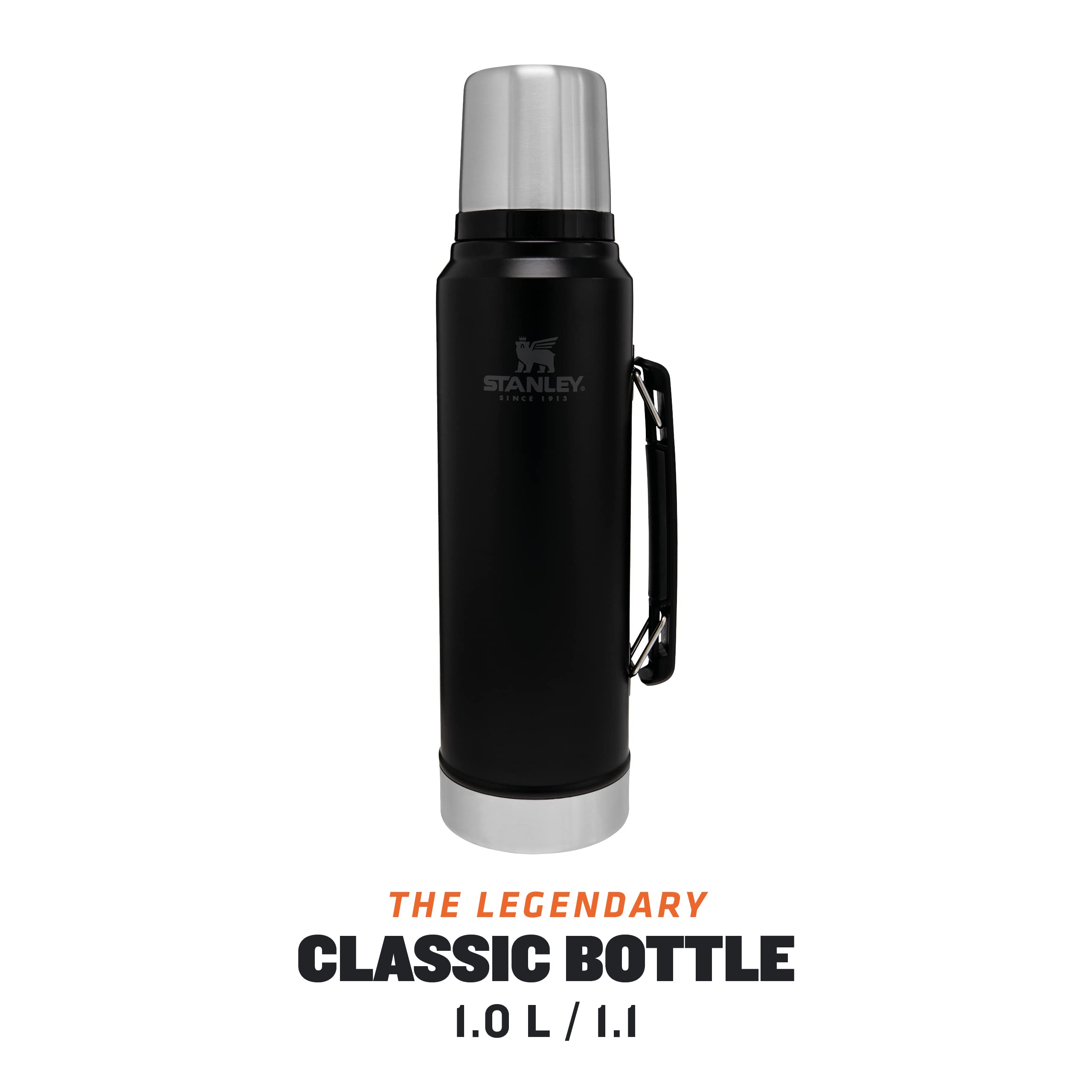 Stanley 6939236347938 Classic Vacuum Bottle 1.0L (Matte Black
